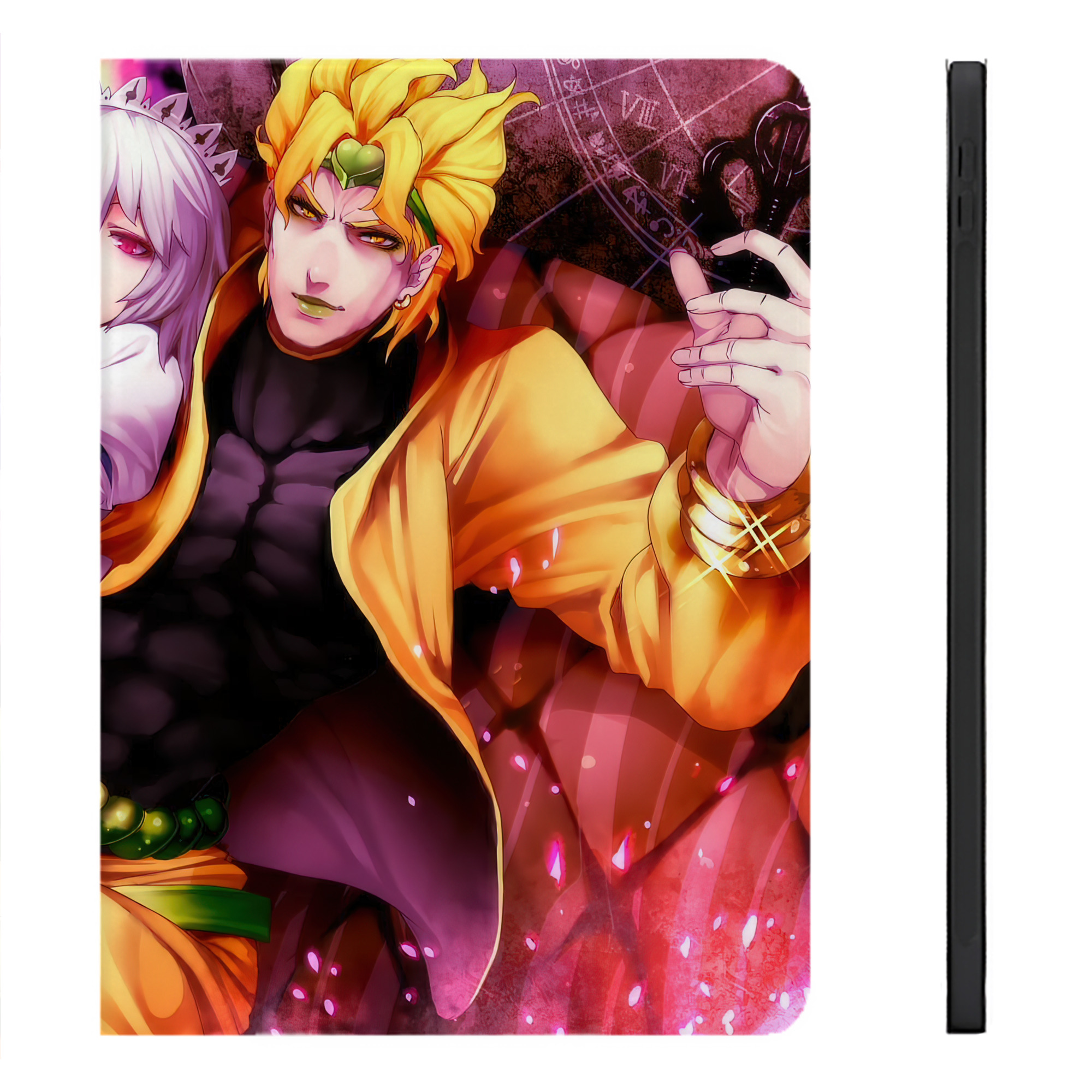 （画像用） ジョジョの奇妙な冒険 JoJo's Bizarre Adventure IPadケース ペンホルダー付き ブックスタイルデザイン